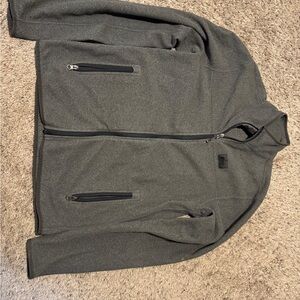 REI Men's Charcoal Zip-Up Sweater